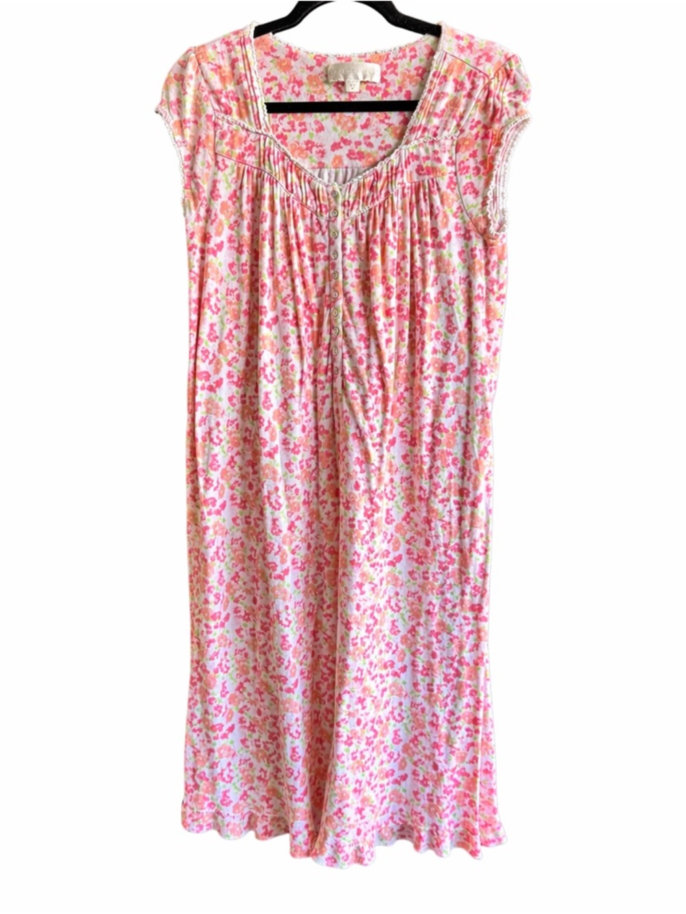 Eileen West Pink Floral Cotton Nightdress